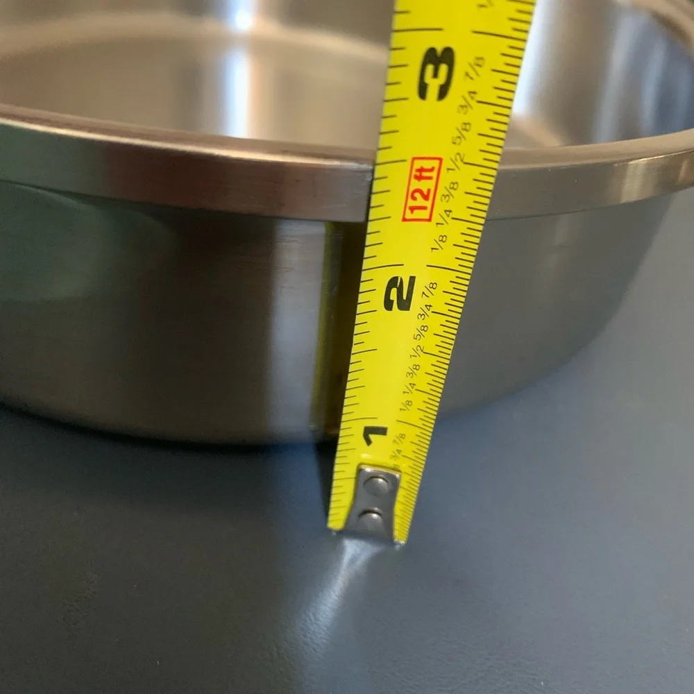 Vintage Amway Queen Multy Ply 18/8 Stainless Steel 2 Pc Cookware Set Sauté Pan